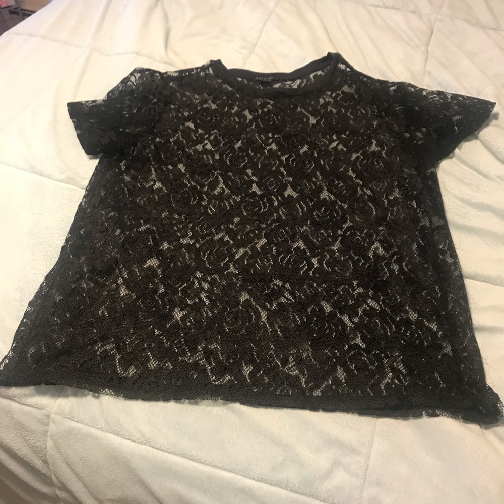 Black lace top